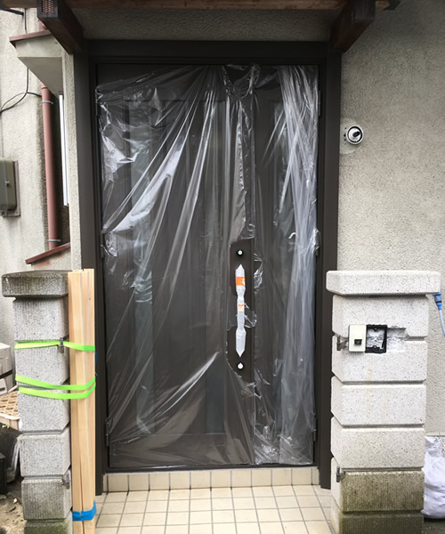 【東大阪市 M様低】玄関ドア工事